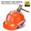  Monti di produzione Casco di sicurezza per la costruzione ABS CE Caschi di sicurezza approvati W-018 Arancione