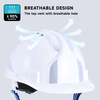 Casco di sicurezza del minatore W-036 bianco
