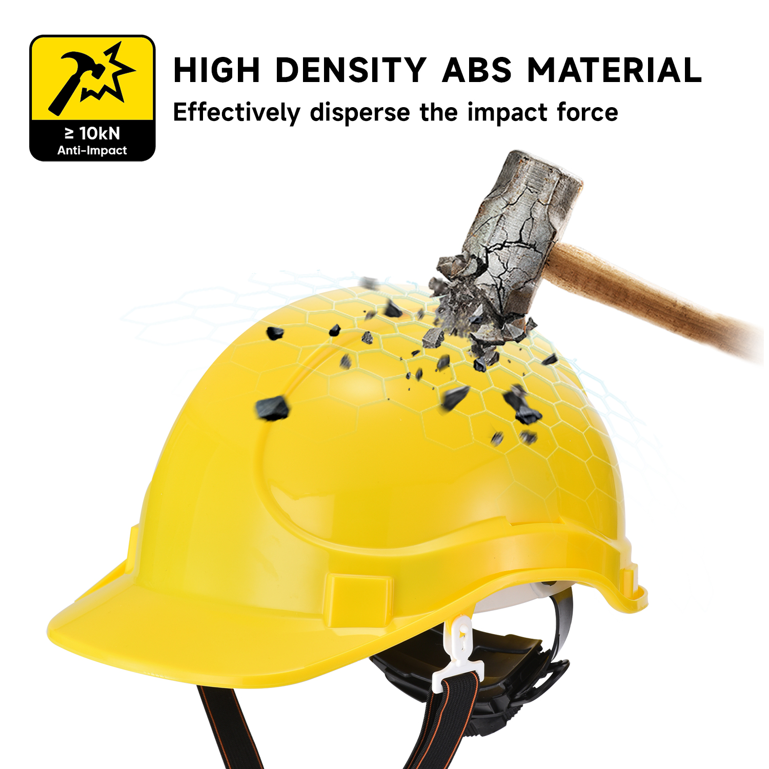 Caschi di sicurezza approvati CE W-018 Yellow