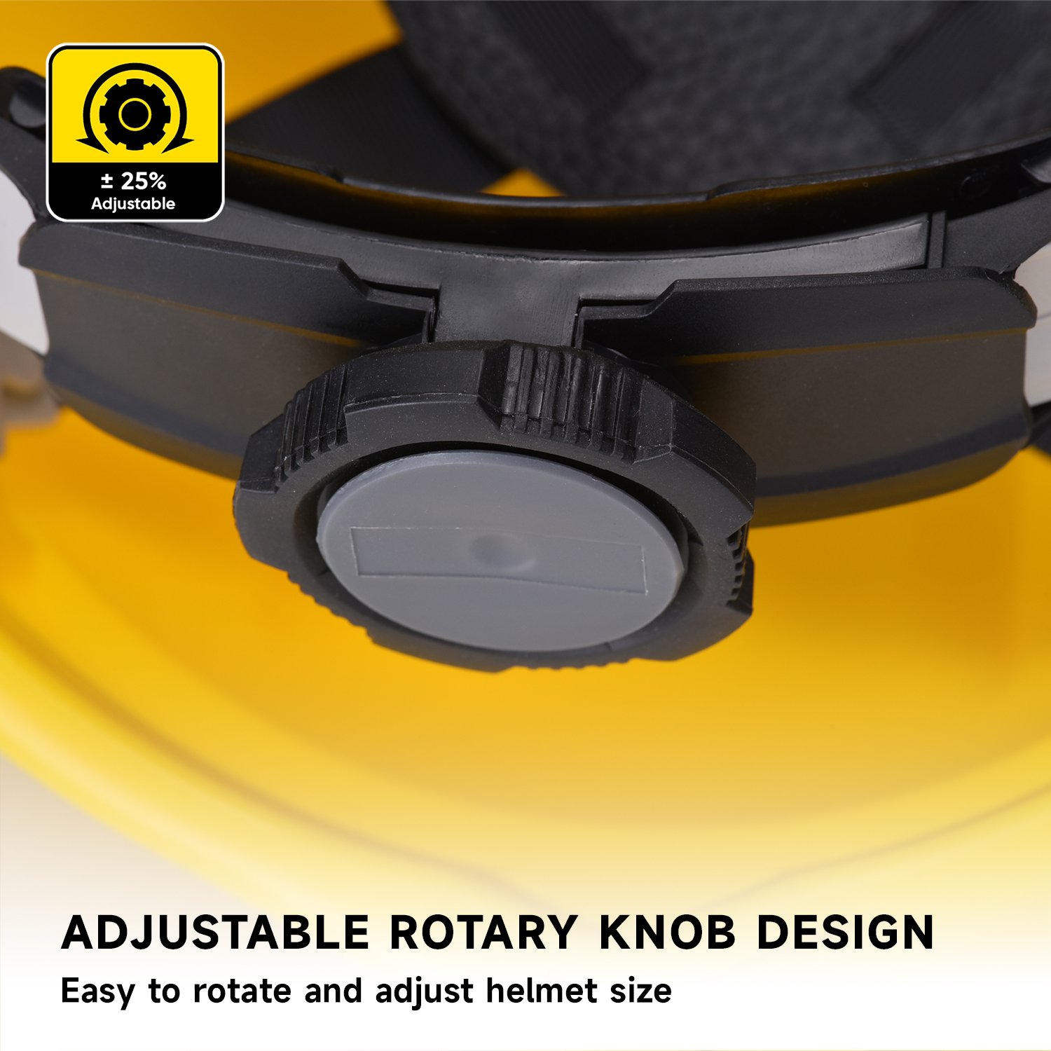 Casco di sicurezza industriale giallo W-002