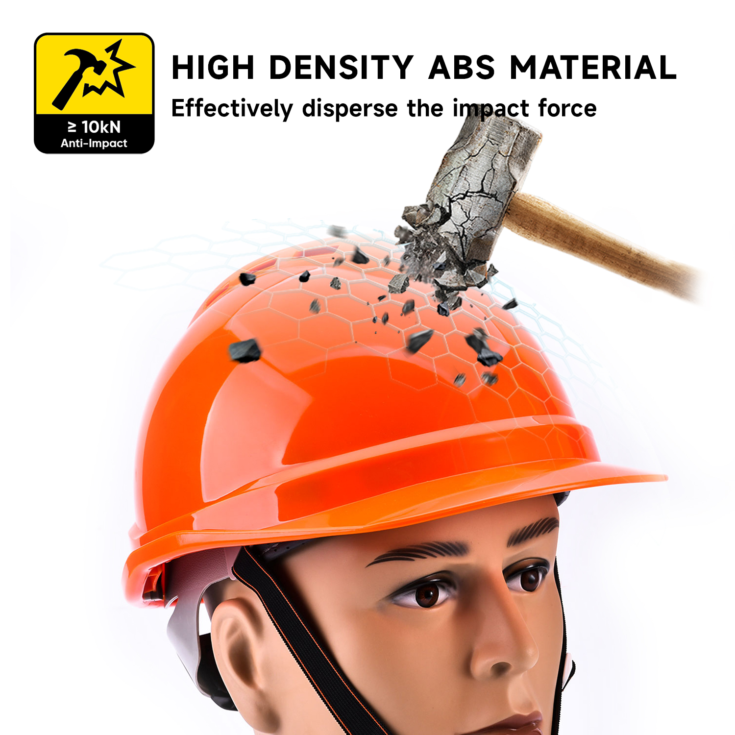 Casco da lavoro anti-flashing W-002 Orange