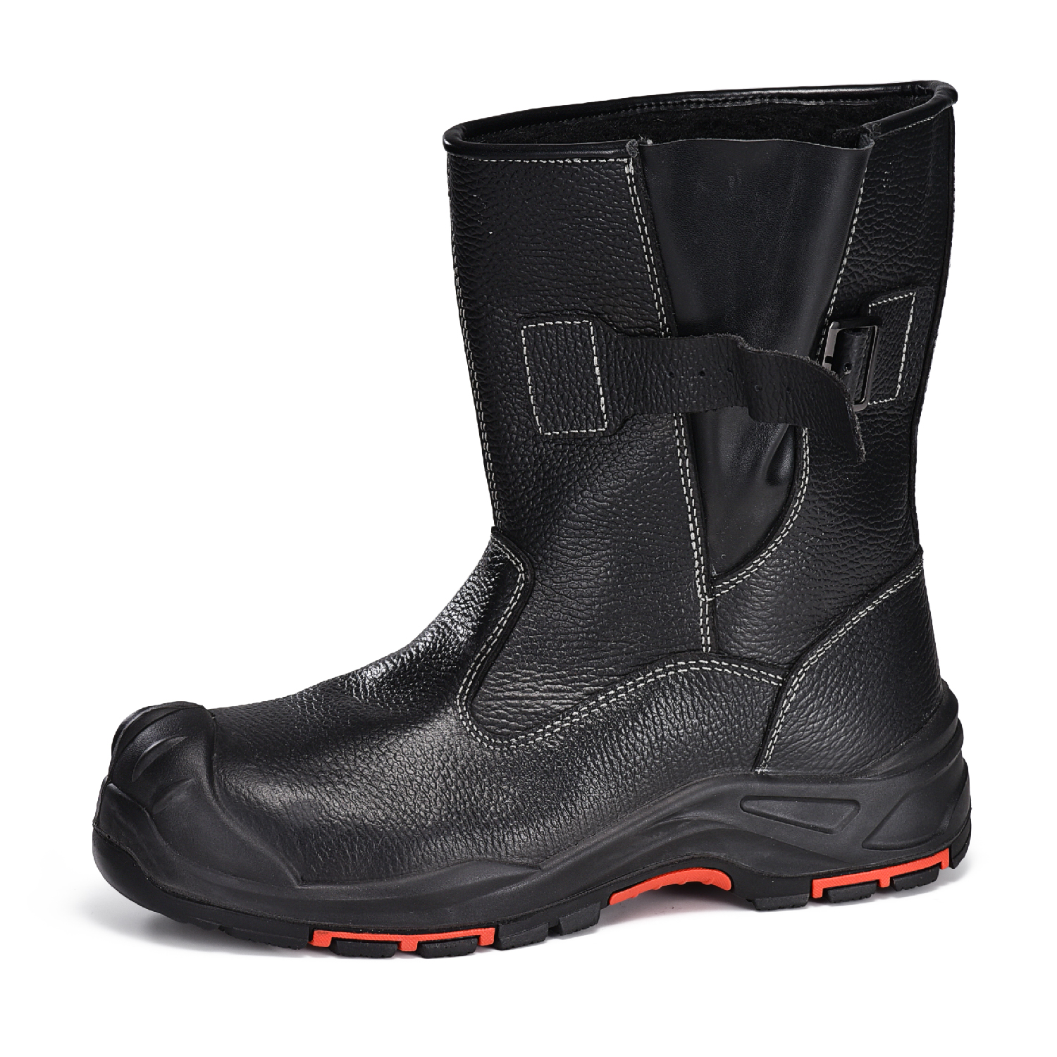 Stivali da lavoro invernali in pelliccia in acciaio foderato in acciaio H-9425 corto