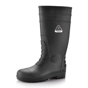 Stivali di gomma in gomma impermeabile W-6038 Nero