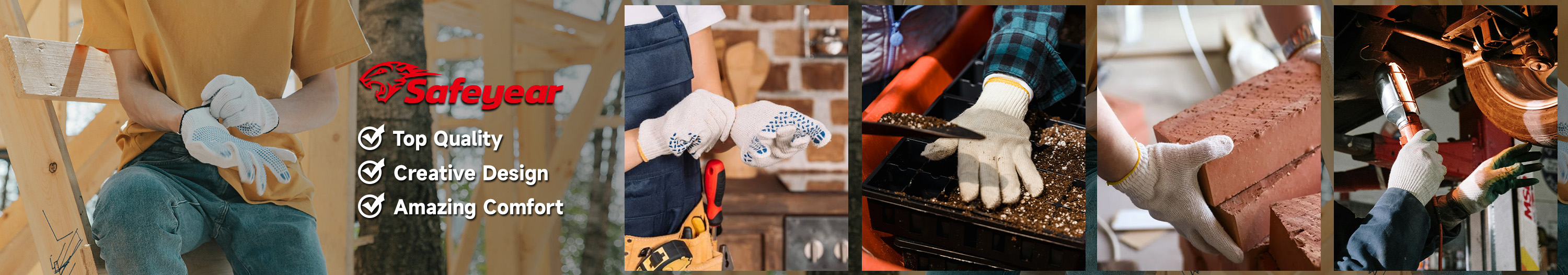 Guanti da lavoro in cotone