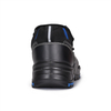 Sandali di sicurezza del design in velcro L-7585 blu / metallo