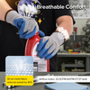 Guanti da lavoro di sicurezza rivestiti in lattice LY-3013 Blu
