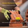Guanti da lavoro di sicurezza resistenti al taglio PD8045 Giallo