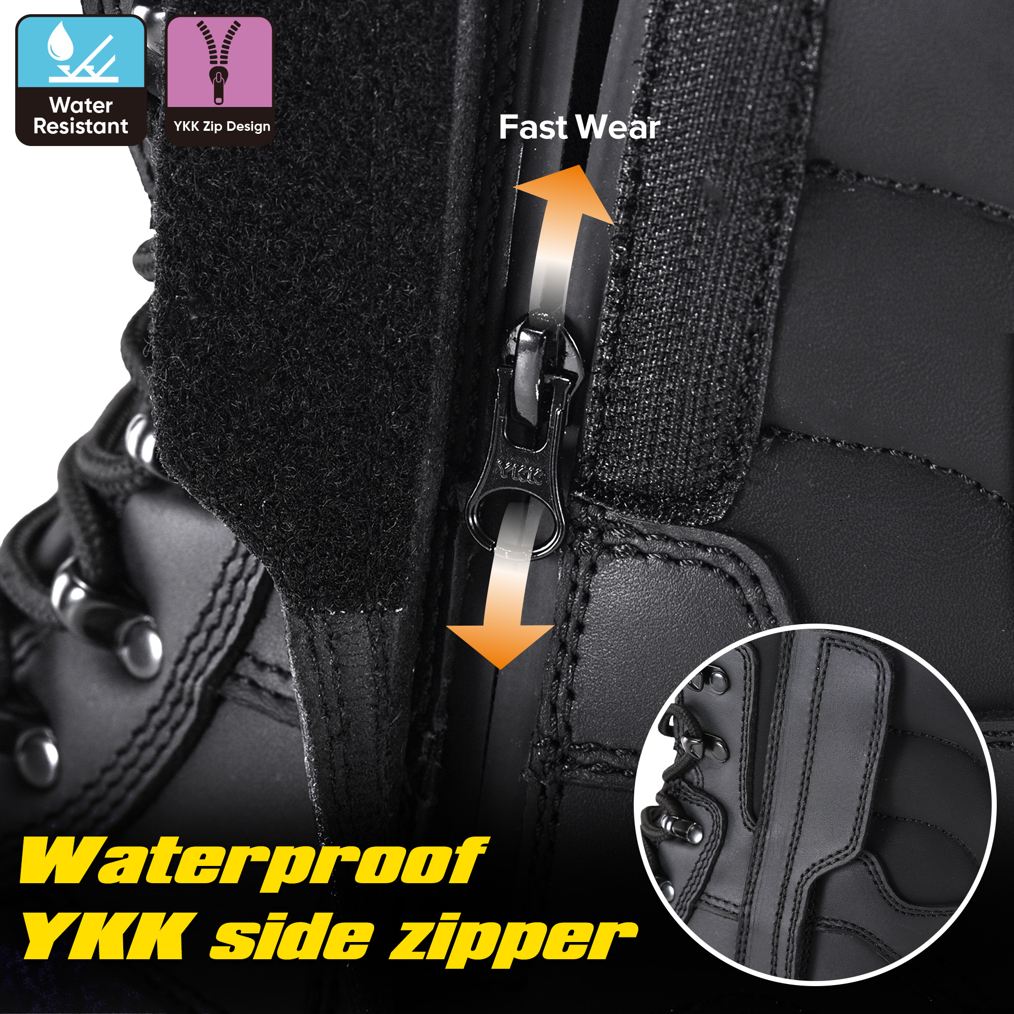 Stivali di sicurezza invernali Safetoe IceGrip Arctic-Zip H-9552 IceGrip