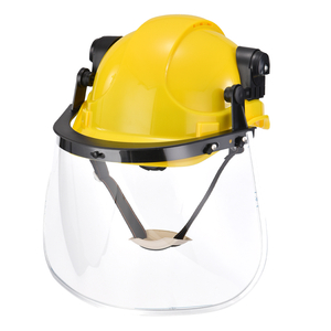 Casco di sicurezza ventilato con visiera protettiva