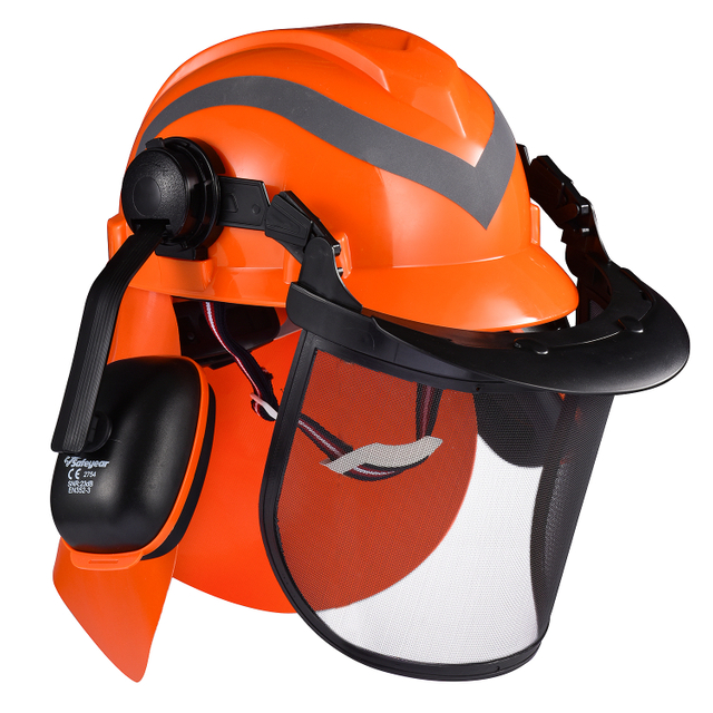 Caschi forestali con faccia arancione arancione M-5009