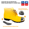 Stivali da pioggia con punta in acciaio W-6050 SteelGuarder giallo