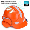  Monti di produzione Casco di sicurezza per la costruzione ABS CE Caschi di sicurezza approvati W-018 Arancione