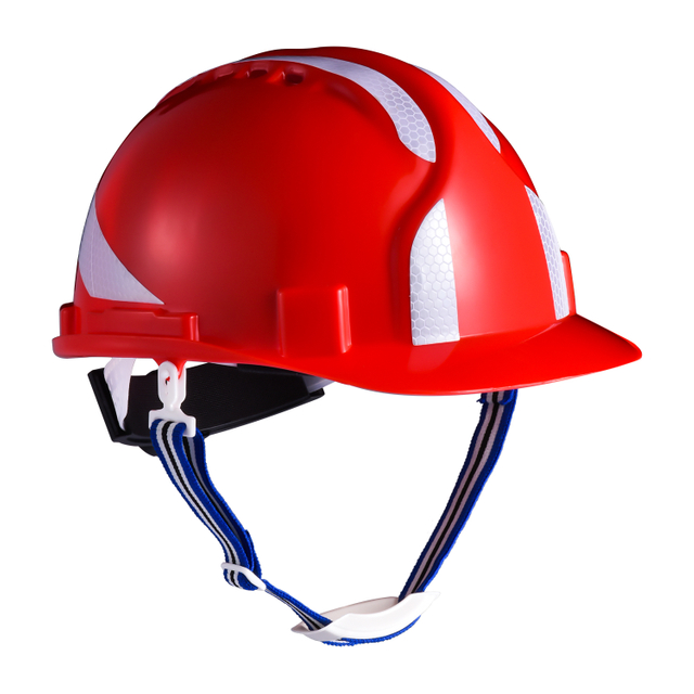 Casco di sicurezza rossa per costruzione W-036