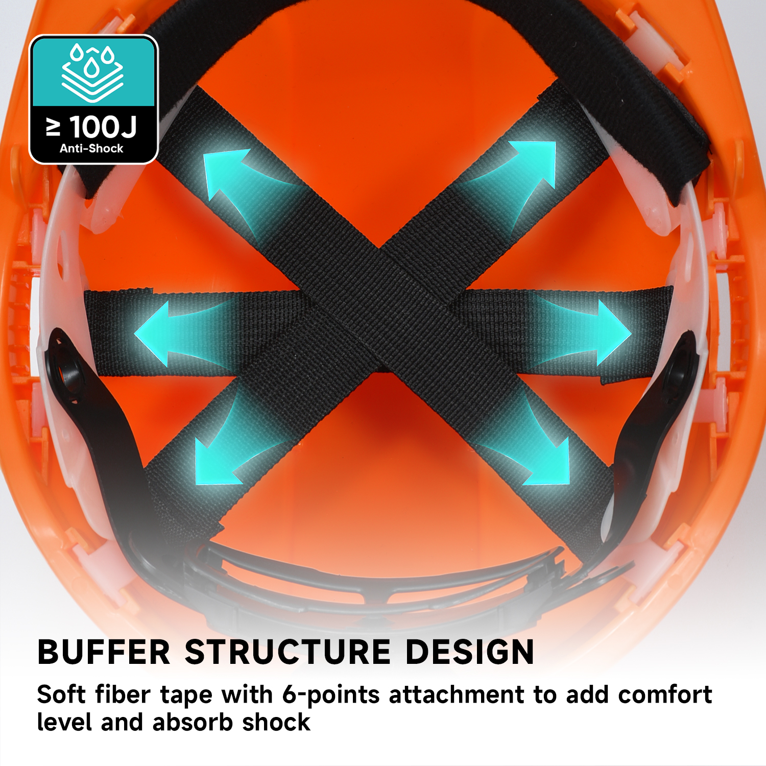 Casco da lavoro anti-flashing W-002 Orange