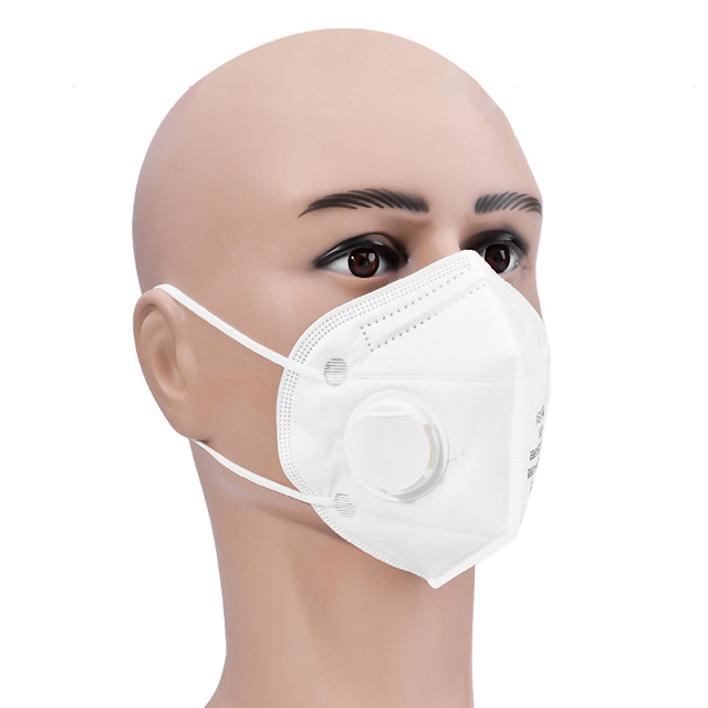 Maschera di sicurezza facciale con valvola bianca KN95 SM-006 