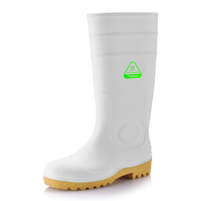 PVC Wellington Rain Stivali W-6037 White