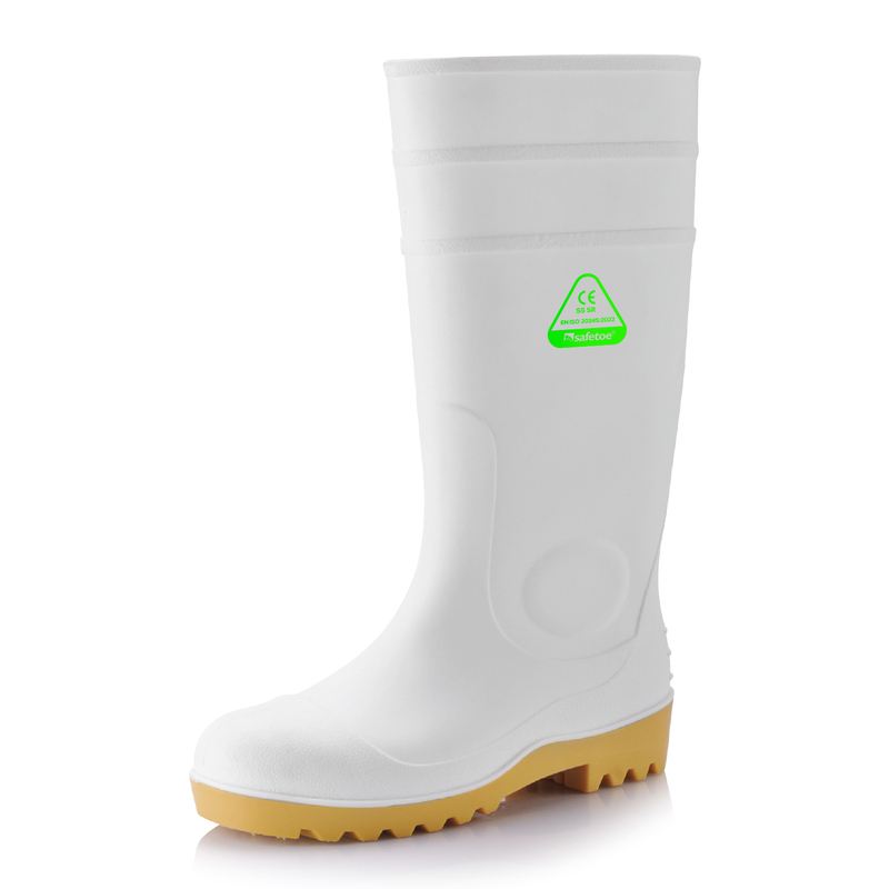 PVC Wellington Rain Stivali W-6037 White