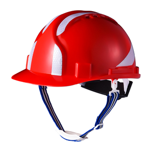 Casco di sicurezza rossa per costruzione W-036