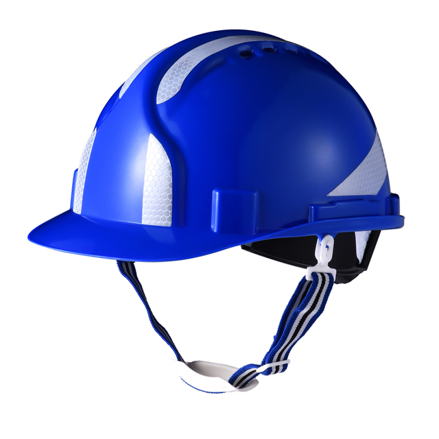 Casco di sicurezza del tipo riflettente blu W-036 blu