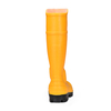 Stivali da pioggia di sicurezza in PVC giallo da miniera con punta in acciaio W-6055 Giallo
