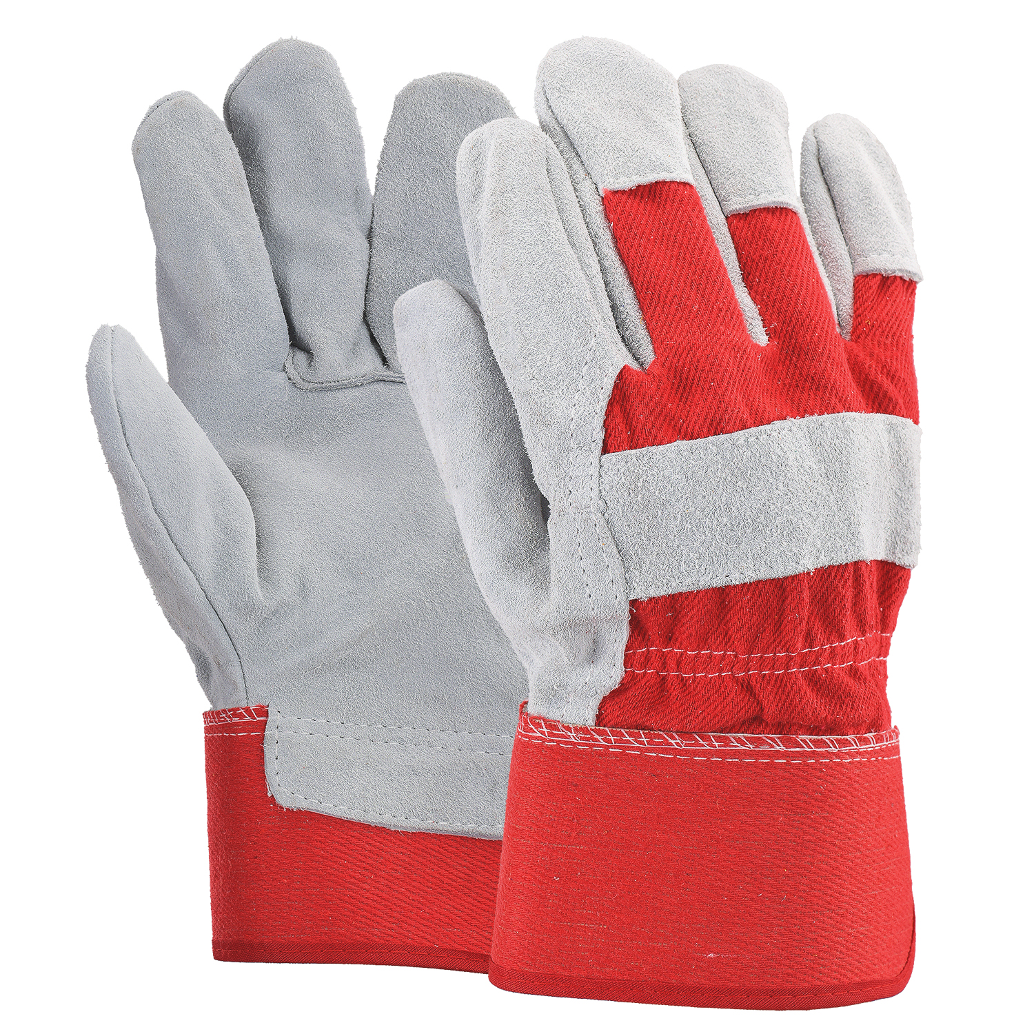  Guanti di sicurezza in pelle Guanti da meccanico da lavoro in pelle FL-1015 Rossi