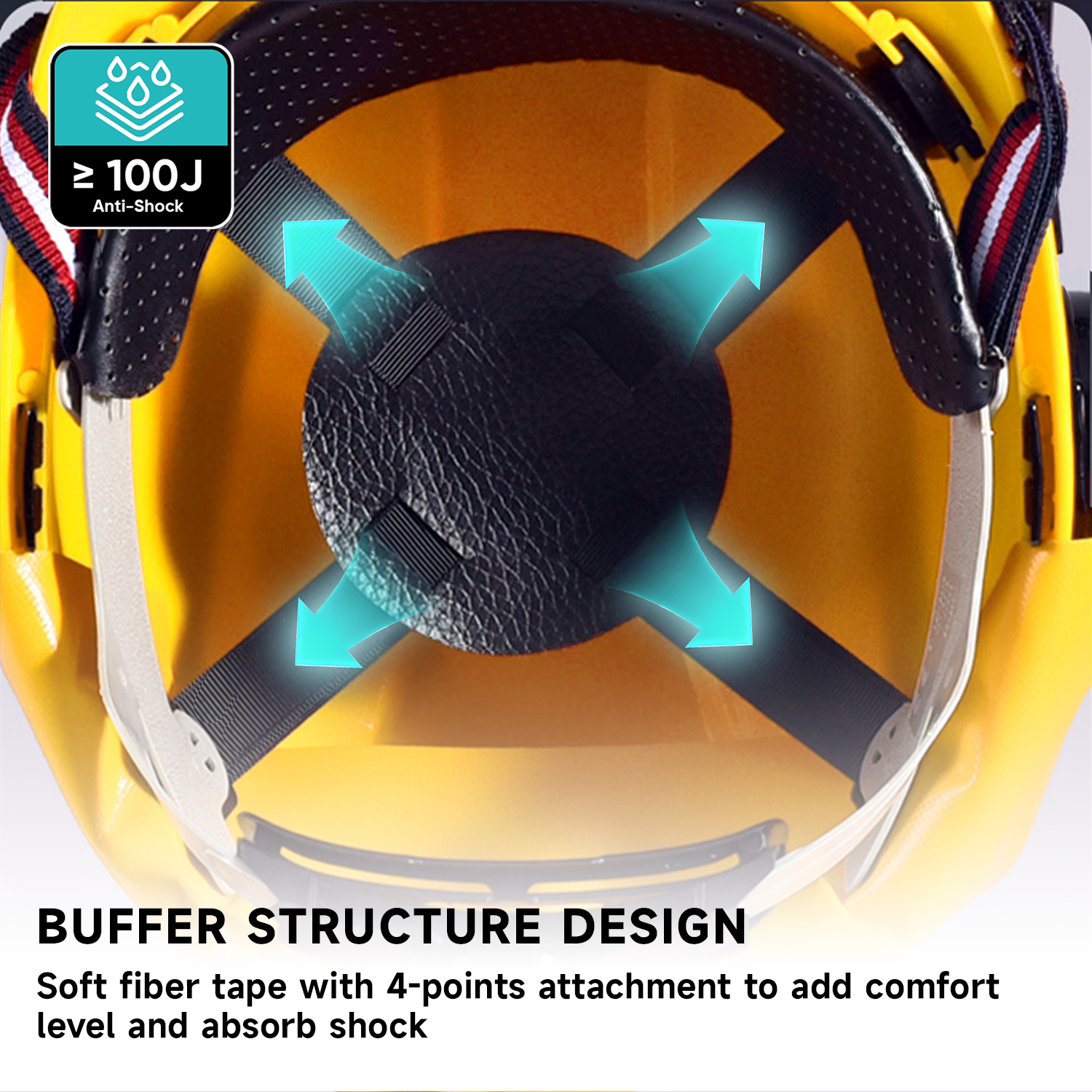 Caschi di sicurezza della protezione dello scudo facciale m-5009 giallo