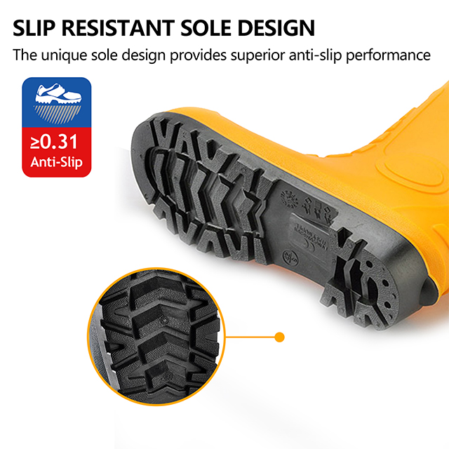 Stivali da pioggia s5 W-6038 giallo