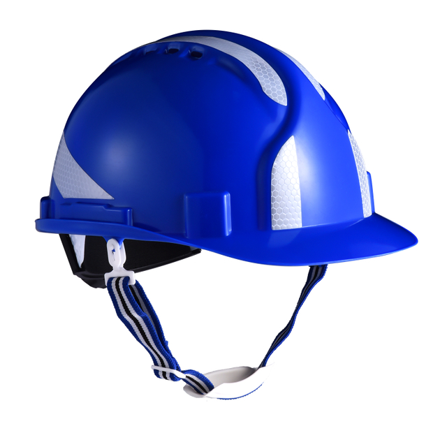 Casco di sicurezza del tipo riflettente blu W-036 blu