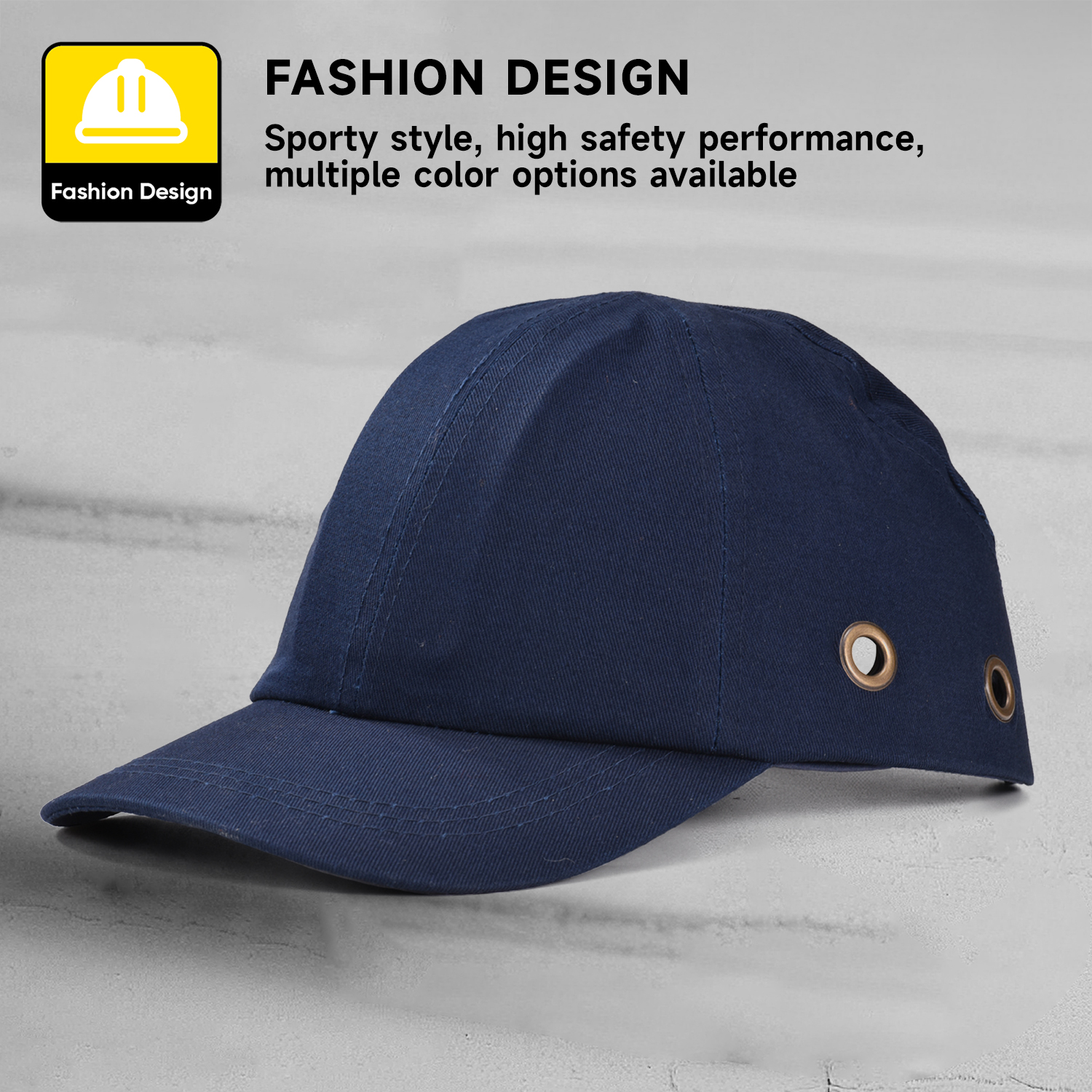 Construction Baseball Design Safety Work Cap Wh001 Blu scuro