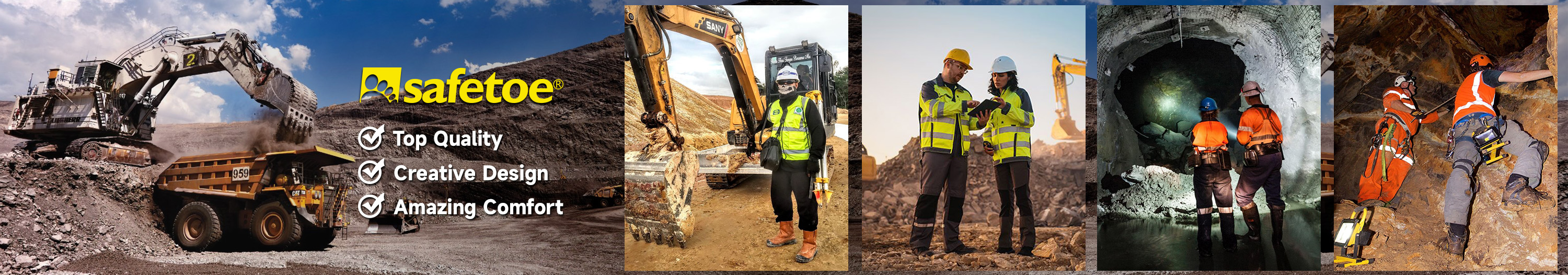Stivali da lavoro minerario e risorse