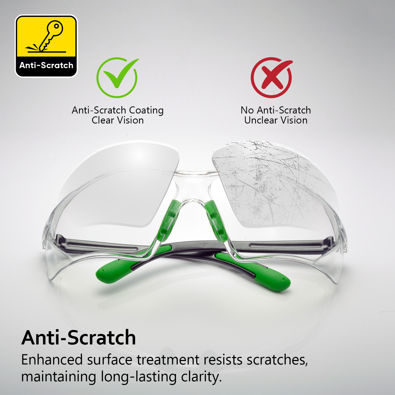 OCCHI DI SICUREZZA ANTI FOG PRONTI SG003GN