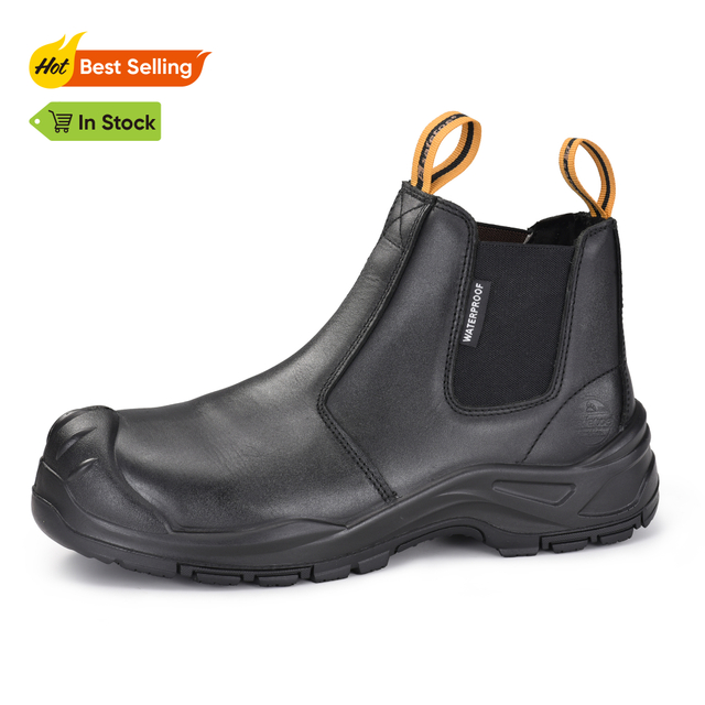 Stivali da lavoro Chelsea scarpe da sicurezza industriali Chelsea Design Safety Work Boots M-8025NB BKOC