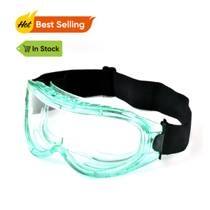 Stock pronto sopra gli occhiali Occhiali di sicurezza trasparenti SG007 Verde