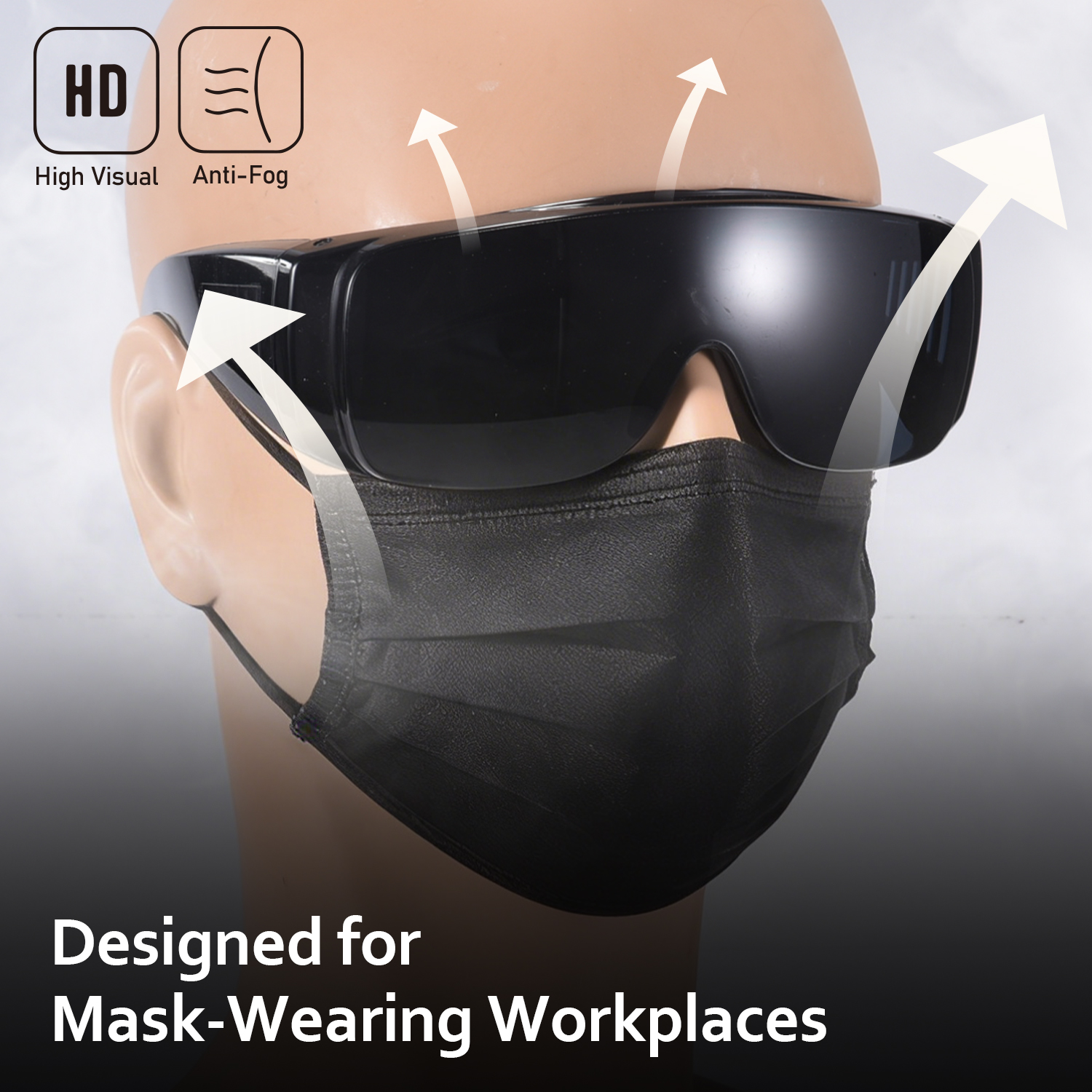 Occhiali di sicurezza OTG che si adattano agli occhiali da vista | ANSI Z87.1 e EN166 SG035