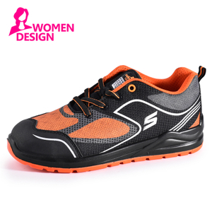 Scarpe antinfortunistiche da donna con punta in acciaio, scarpe da ginnastica leggere e alla moda