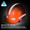  Monti di produzione Casco di sicurezza per la costruzione ABS CE Caschi di sicurezza approvati W-018 Arancione