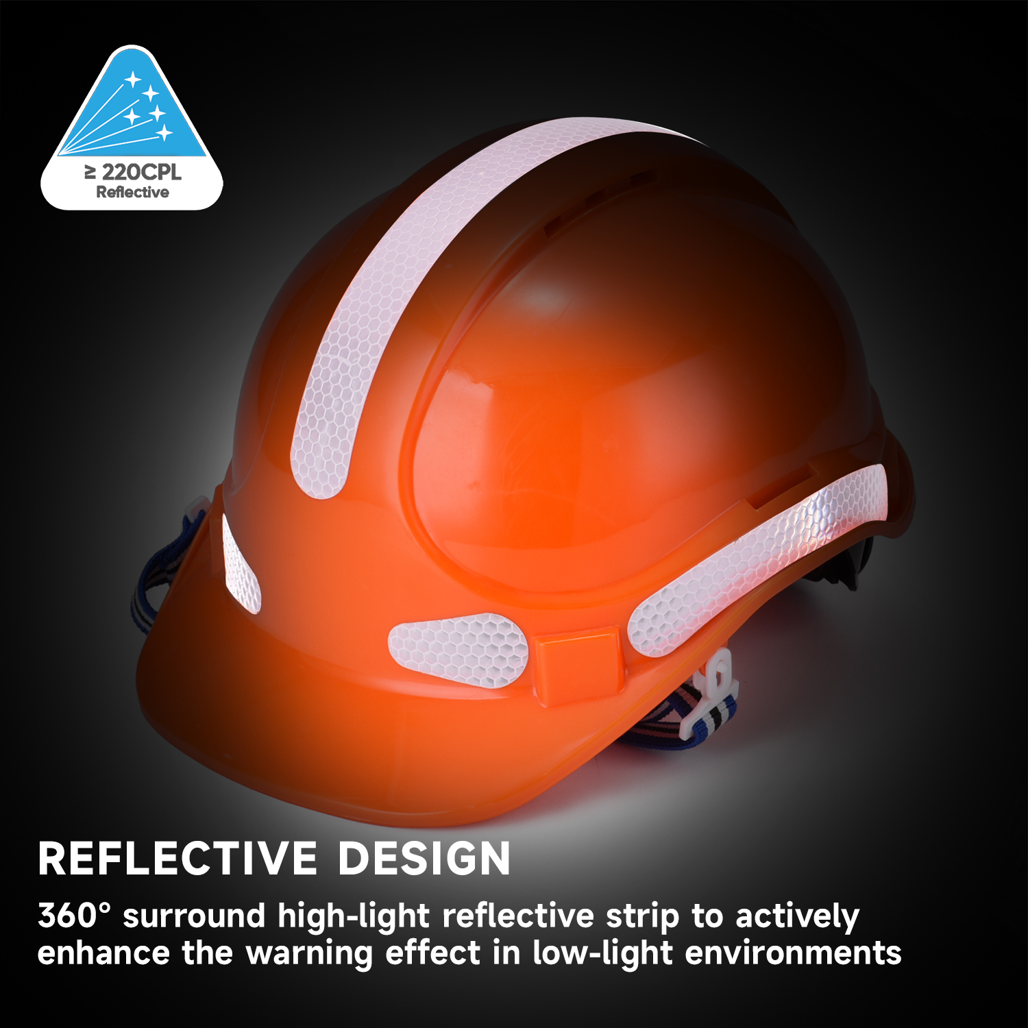  Monti di produzione Casco di sicurezza per la costruzione ABS CE Caschi di sicurezza approvati W-018 Arancione