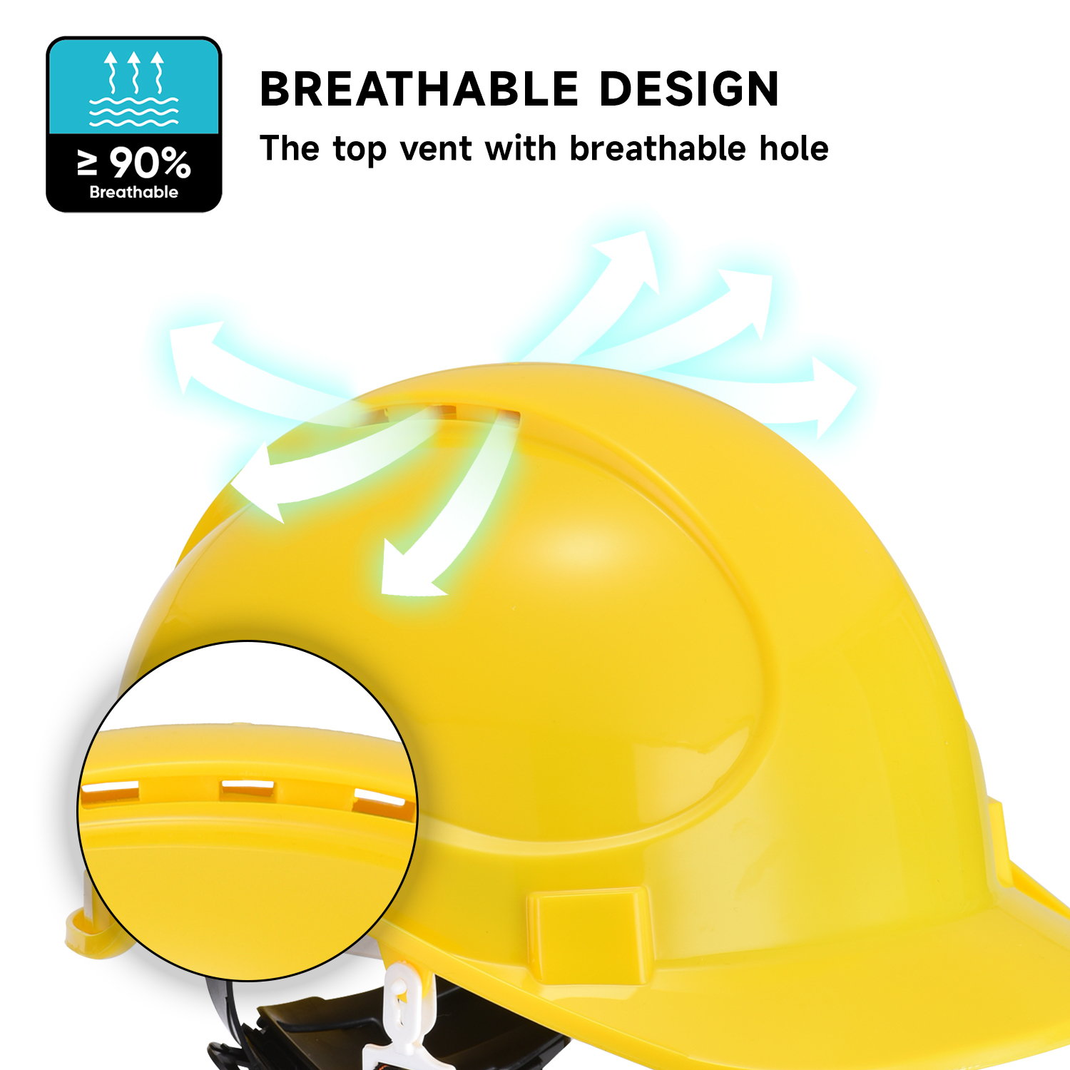 Caschi di sicurezza approvati CE W-018 Yellow