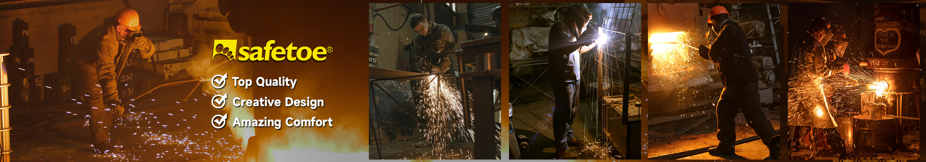 Stivali da lavoro di saldatura e fonderia e metallo