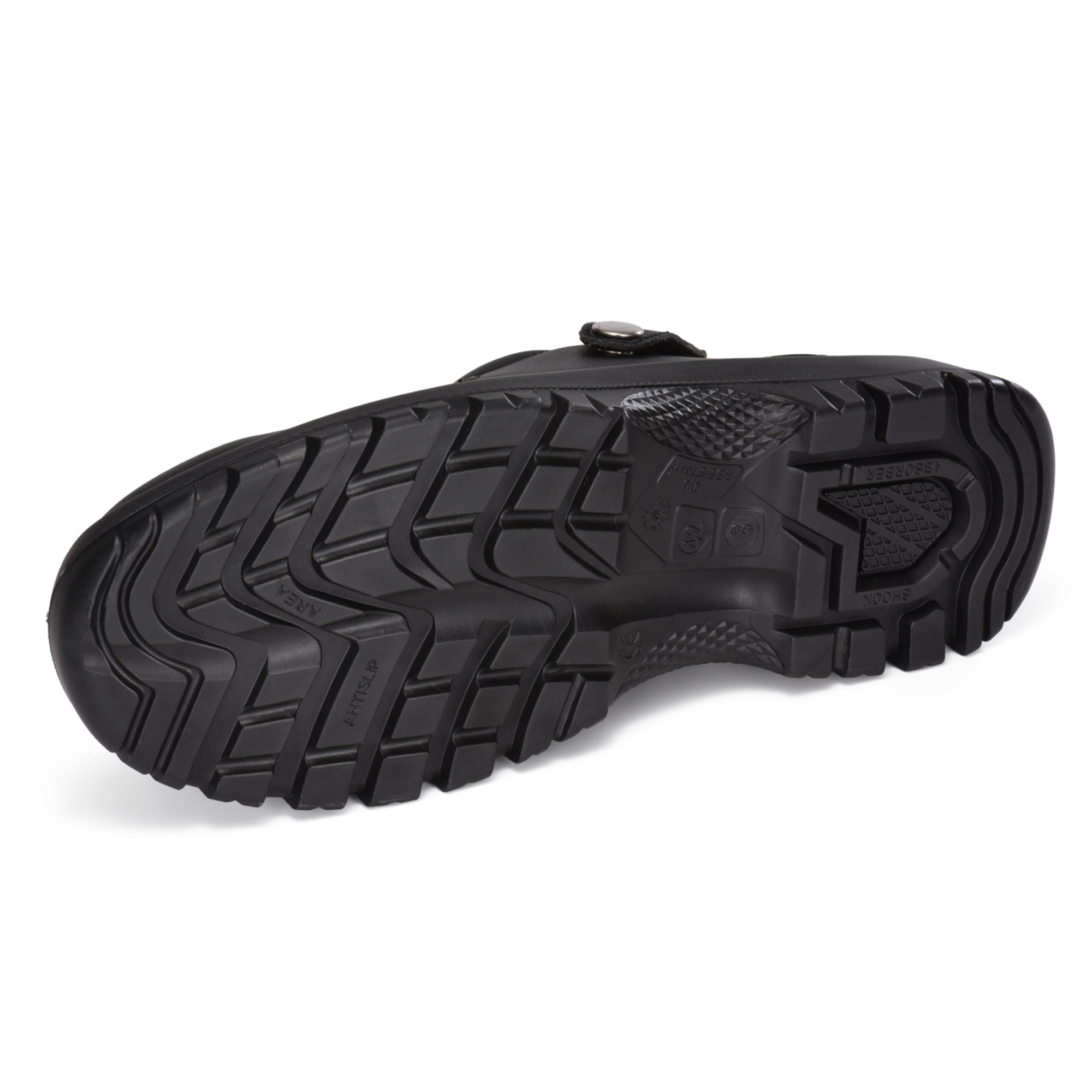 Scarpe antinfortunistiche da lavoro in cucina con punta in acciaio per chef dell'industria alimentare CleanShield SB