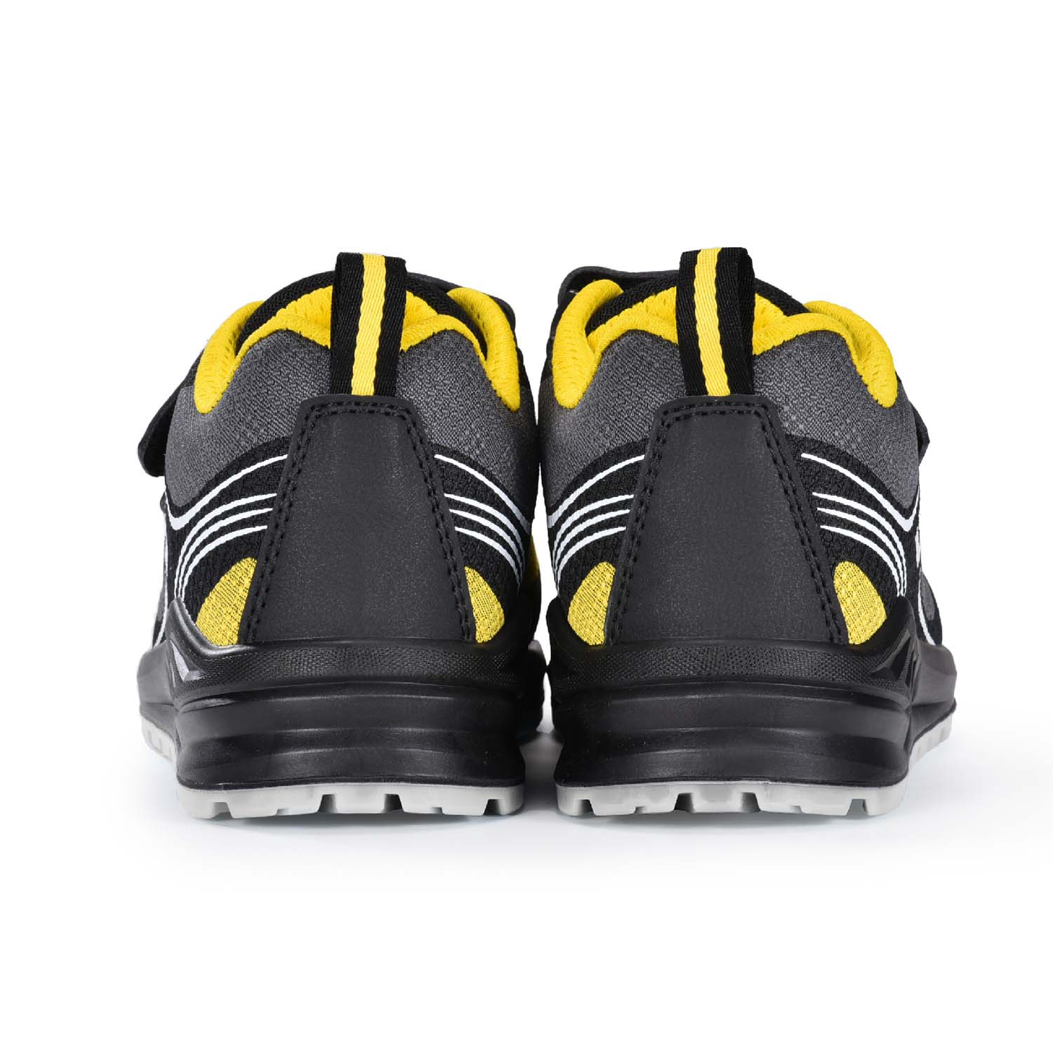 Scarpe da ginnastica di sicurezza con puntale in acciaio S1P con design in velcro L-7501 Velcro