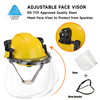 Casco di sicurezza ventilato con visiera protettiva