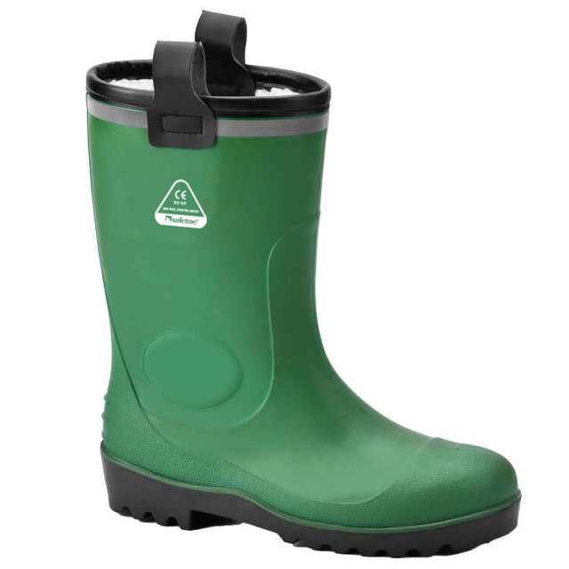 Stivali da pioggia in pelliccia W-6037 Green Bai
