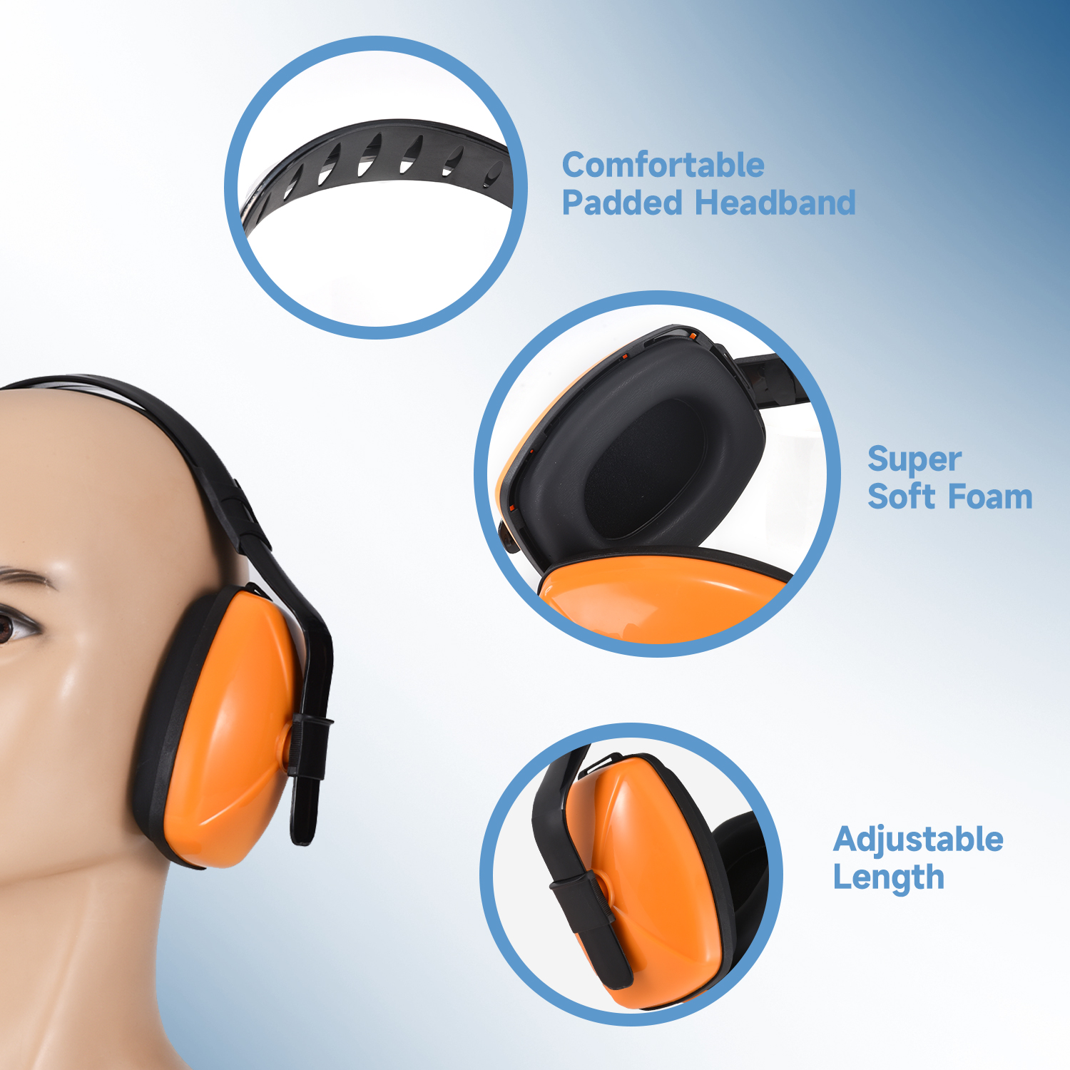 Mano d'orecchio di protezione dell'udito EM-5003 Orange