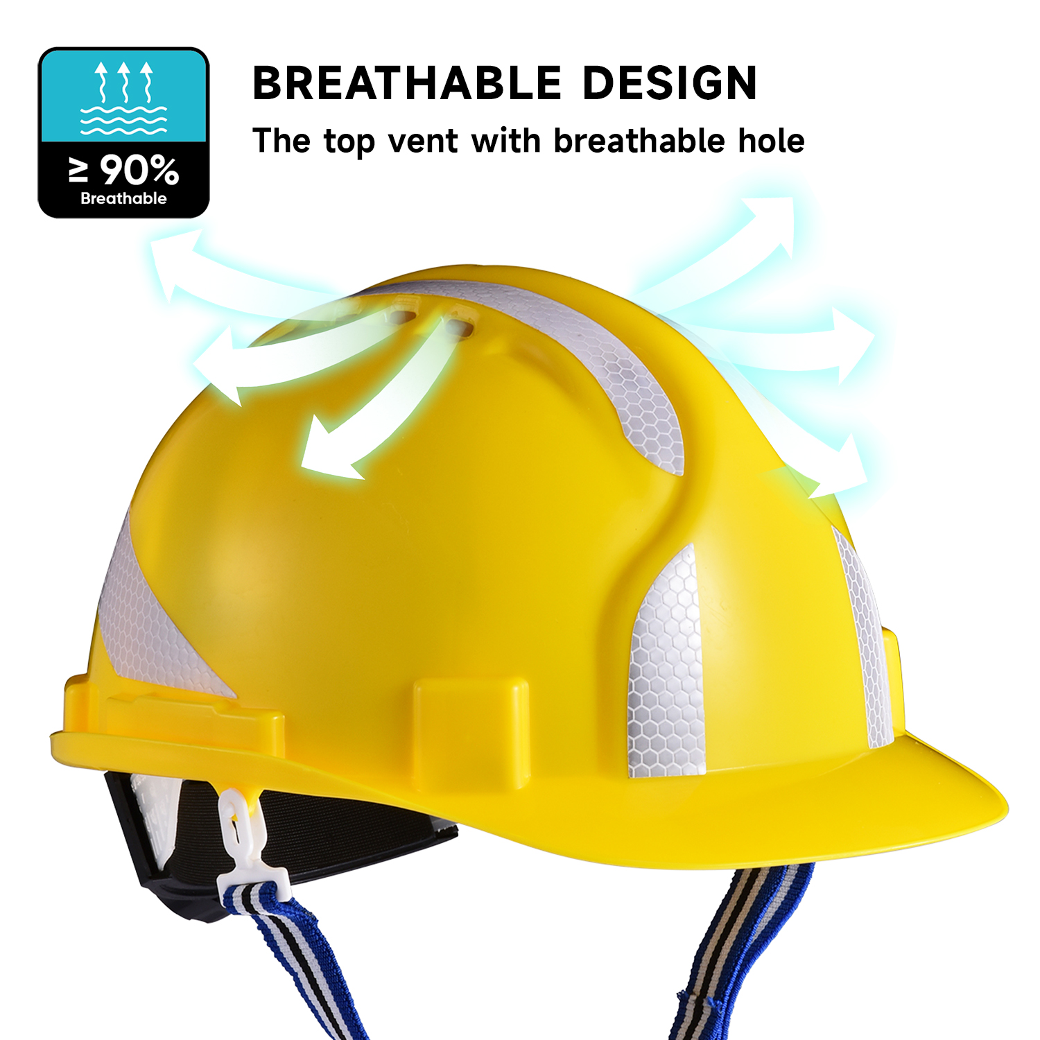 Casco di sicurezza in stile americano W-036 Yellow
