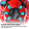 Casco di sicurezza rossa per costruzione W-036