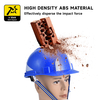 Casco di sicurezza del tipo riflettente blu W-036 blu