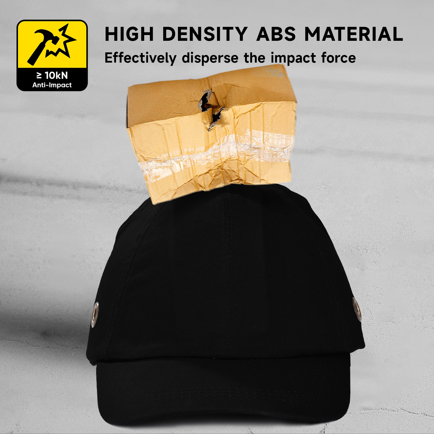 Baseball Design Safety Cap Wh001 Black
