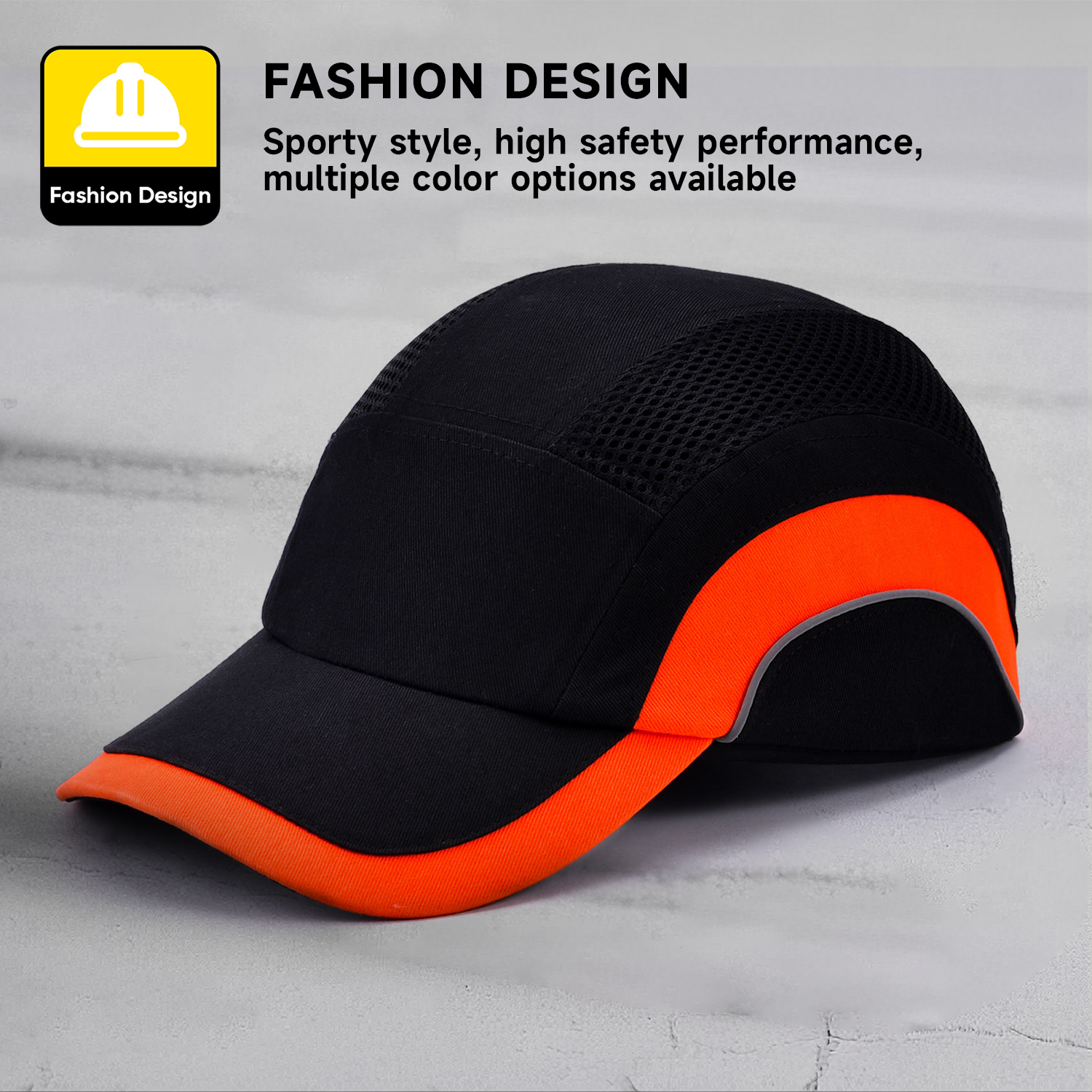 Cap di sicurezza sportivo atletico Wh001 Orange scuro