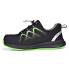 Scarpe da ginnastica di sicurezza slip on per magazzino e logistica L-7539 Verde
